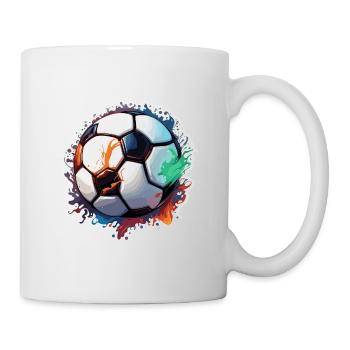 Soccer / Game / Ball / Field / Shooting - Mug - white - Right