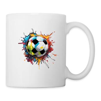 Soccer / Game / Ball / Field / Shooting - Mug - white - Right