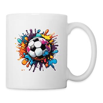 Soccer / Game / Ball / Field / Shooting - Mug - white - Right