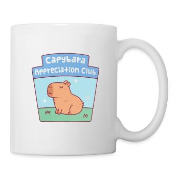 Niedlicher Capybara Appreciation Club - Tasse - Weiß - Rechts