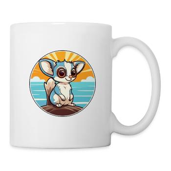 Zucker Gleiter Aquarell Karikatur Kawaii Clipart Haustier - Tasse - Weiß - Rechts