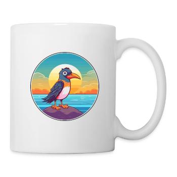 Bird Watercolor Cartoon Kawaii Clipart Animal - Mug - white - Right