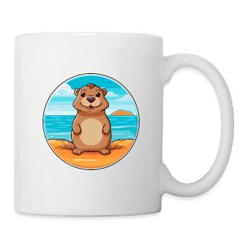 Gopher Watercolor Cartoon Kawaii Clipart Animal - Mug - white - Right
