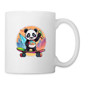 Panda / Animal / Zoo / Bamboo / Wild / Childlike - Mug - white - Right