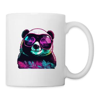 Panda / Animal / Zoo / Bamboo / Wild / Childlike - Mug - white - Right