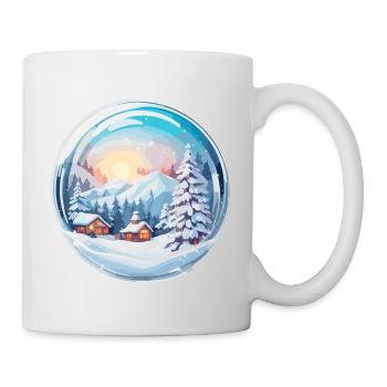 Snow Globe / Winter Magic / Snow / Souvenir - Mug - white - Right
