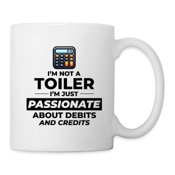 Passionate Accountant Debits Credits Funny Humor - Mug - white - Right