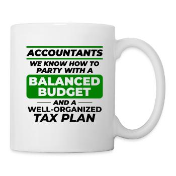 Comptable Comptabilité Tenue de livres Finance Drôle - Mug blanc - blanc - Droite