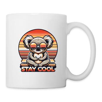 Cool Zen Koala - Entspannungsgarantie - Tasse - Weiß - Rechts