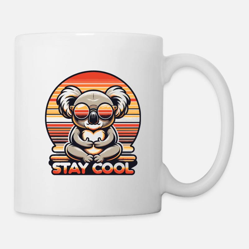 Cool Zen Koala - Relaxation Guaranteed - Mug - white