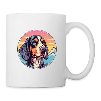 American Leopard Hound Dog Breed Cartoon Kawaii Wa - Mug - white - Right