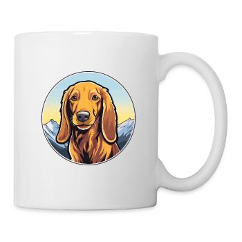 Alpine Dachsbracke Chien Race Cartoon Kawaii Waterc - Mug blanc - blanc - Droite