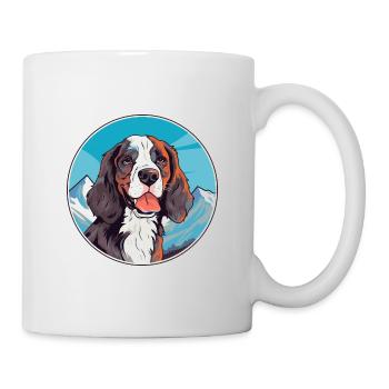 Österreichischer Brandlbracke Hunderasse Cartoon Kawaii Wat - Tasse - Weiß - Rechts
