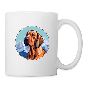 Bavarian Mountain Hound Dog Breed Cartoon Kawaii W - Mug - white - Right