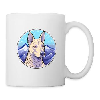 Bleu Thai Ridgeback chien race Cartoon Kawaii eau - Mug blanc - blanc - Droite
