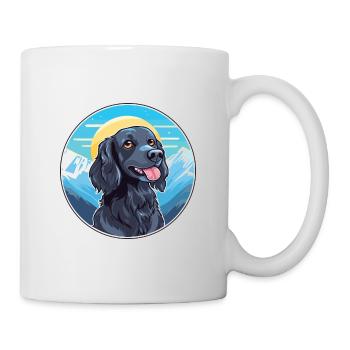 Épagneul Picard bleu race chien dessin animé Kawaii Wate - Mug blanc - blanc - Droite