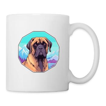 Brasilianische Dogge Hunderasse Cartoon Kawaii Waterco - Tasse - Weiß - Rechts