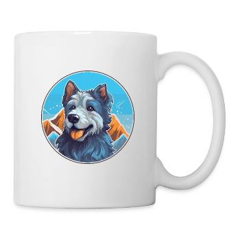 Bleu De Gascogne Chien Race Cartoon Kawaii Watercol - Mug blanc - blanc - Droite