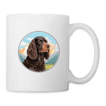 Boykin Épagneul chien race dessin animé Kawaii aquarelle - Mug blanc - blanc - Droite