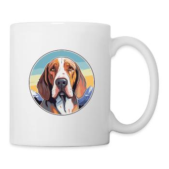 Bruno Jura Hund Rasse Cartoon Kawaii Watercol - Tasse - Weiß - Rechts