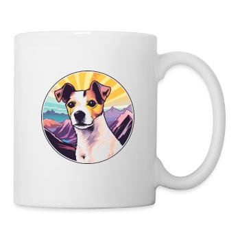 Terrier brésilien race de chien dessin animé kawaii Waterco - Mug blanc - blanc - Droite