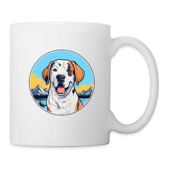 Broholmer Hunderasse Karikatur Kawaii Aquarell - Tasse - Weiß - Rechts