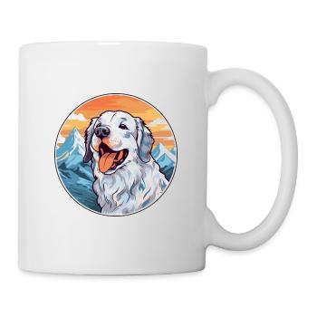 Cao De Gado Transmontano Hunderasse Cartoon Kawaii - Tasse - Weiß - Rechts