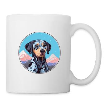 Catahoula Leopard Hund Rasse Cartoon Kawaii Waterco - Tasse - Weiß - Rechts