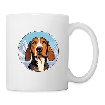 Canarian Warren Hound chien race dessin animé Kawaii Wat - Mug blanc - blanc - Droite