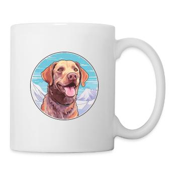 Chesapeake Bay Retriever Dog Breed Cartoon Kawaii - Mug - white - Right