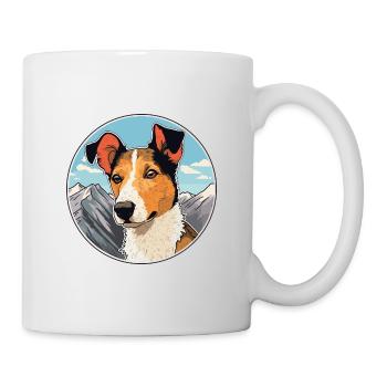 Chilenischer Foxterrier Hunderasse Karikatur Kawaii Wasser - Tasse - Weiß - Rechts
