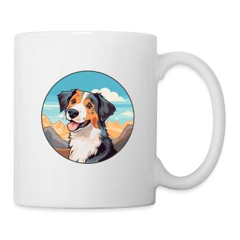 Cimarron Uruguayo Dog Breed Cartoon Kawaii Waterco - Mug - white - Right