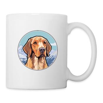 Danish Broholmer Dog Breed Cartoon Kawaii Watercol - Mug - white - Right