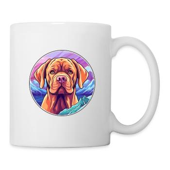 Bordeauxdogge Hunderasse Cartoon Kawaii Waterco - Tasse - Weiß - Rechts