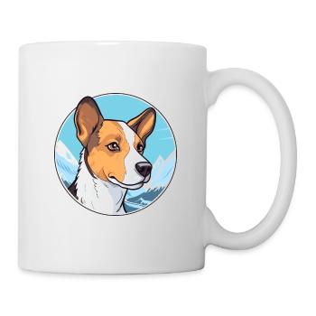 Danois Suédois Farmdog Race Cartoon Kawaii Wa - Mug blanc - blanc - Droite