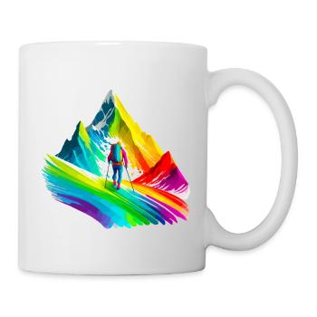 Bergsteigen, Wandern - Tasse - Weiß - Rechts