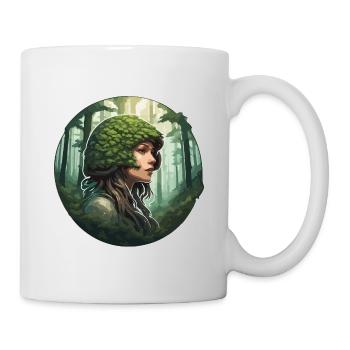 Forest Woman / Green / Forest Dwellers / Trees / Grass - Mug - white - Right