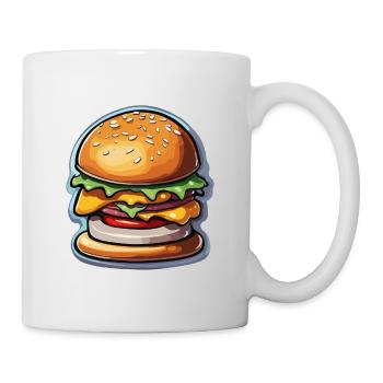 Burgers / Fast Food / Food / Buns / Beef - Mug - white - Right