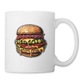 Burgers / Fast Food / Food / Buns / Beef - Mug - white - Right