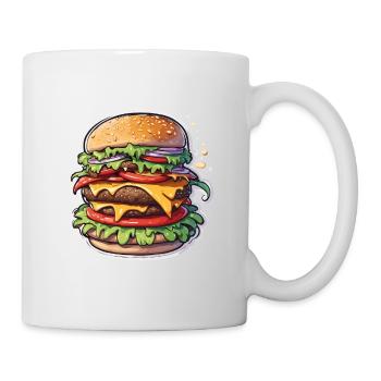 Burgers / Fast Food / Food / Buns / Beef - Mug - white - Right