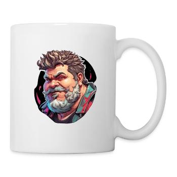 Typ / Kerl / Mann / Männlich / Bart / Porträt - Tasse - Weiß - Rechts