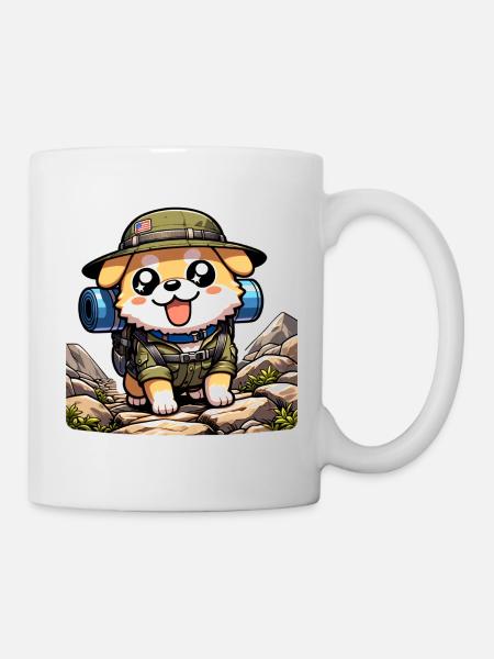 Dog Hiking Adventure Pup Apparel - Mug - white