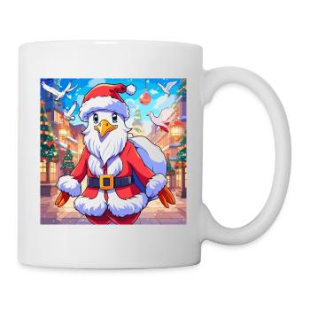 Seagull, Santa Claus, Christmas, St. Nicholas, Christmas - Mug - white - Right