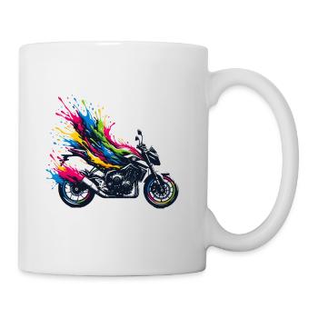 Motorrad Biker Passion Roadster - Tasse - Weiß - Rechts