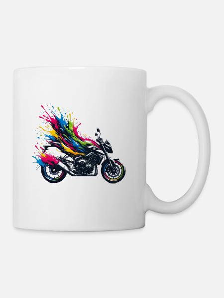 Moto Motard passion moto gp roadster - Mug blanc - blanc
