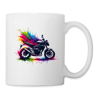 roadster motorcycle biker passion - Mug - white - Right