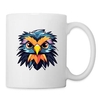 Adler Vogel Zeichnung - Tasse - Weiß - Rechts
