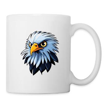 Dessin d’oiseau aigle - Mug blanc - blanc - Droite