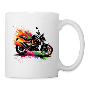 Motorrad Biker Passion Roadster - Tasse - Weiß - Rechts