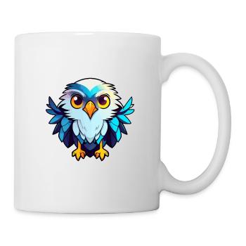 Adler Vogel Zeichnung - Tasse - Weiß - Rechts